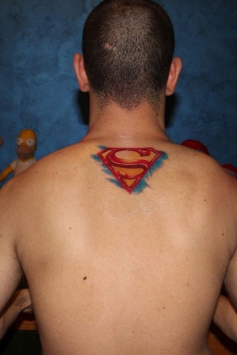 Alessio - Superman: real inked placement tattoo photo thumbnail