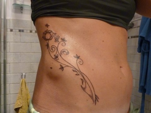 Chiara - Water and fire: real inked placement tattoo photo thumbnail