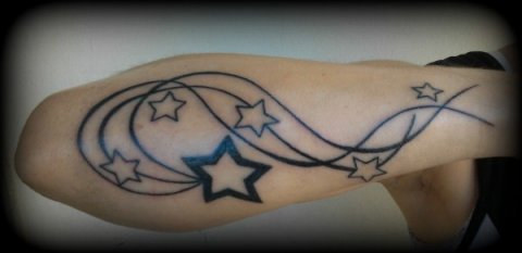 Cristina - stars: real inked placement tattoo photo thumbnail