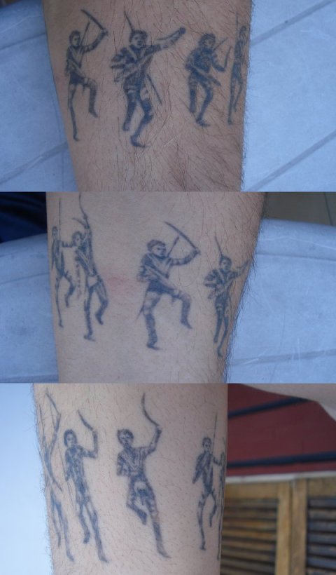 Ezequiel - Aborigenes Warramunga: real inked placement tattoo photo thumbnail