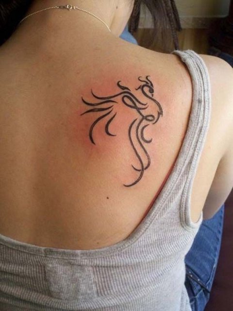 Francesca - Phoenix & L: real inked placement tattoo photo thumbnail