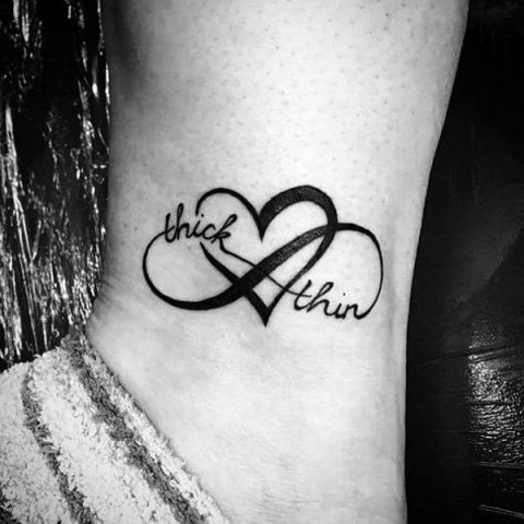 Guest - Infinity heart: real inked placement tattoo photo thumbnail