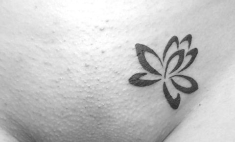 Guest - Lotus flower: real inked placement tattoo photo thumbnail