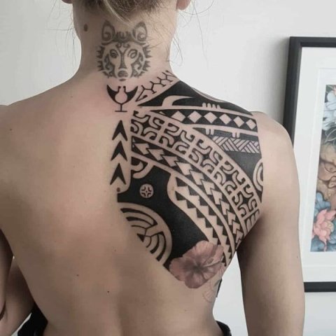 Guest - Marquesan piece: real inked placement tattoo photo thumbnail