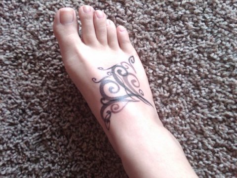 Jeri - Wind manta: real inked placement tattoo photo thumbnail