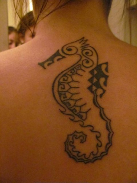 Lisa - Seahorse: real inked placement tattoo photo thumbnail