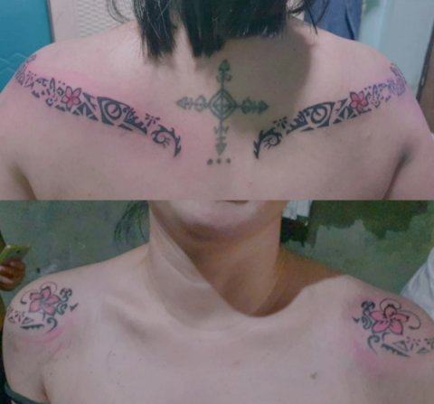 Lucrezia - omega: real inked placement tattoo photo thumbnail