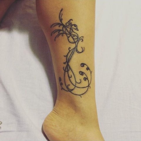 Nancy - S+F phoenix: real inked placement tattoo photo thumbnail