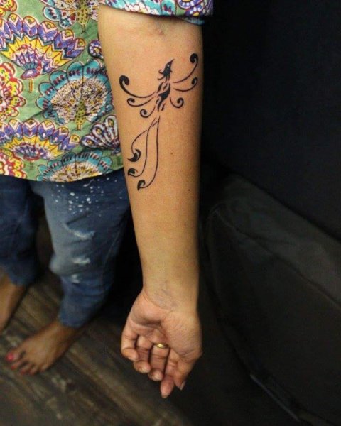 Guest - Phoenix koru: real inked placement tattoo photo thumbnail