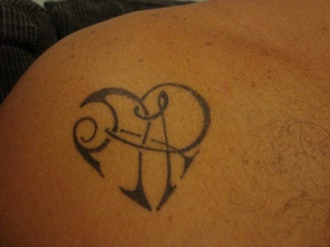 Rodney - A+R heart: real inked placement tattoo photo thumbnail