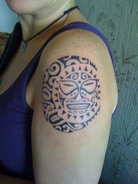 Susanna - Sun-moon: real inked placement tattoo photo thumbnail