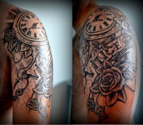 Tanne - Freehand: real inked placement tattoo photo thumbnail