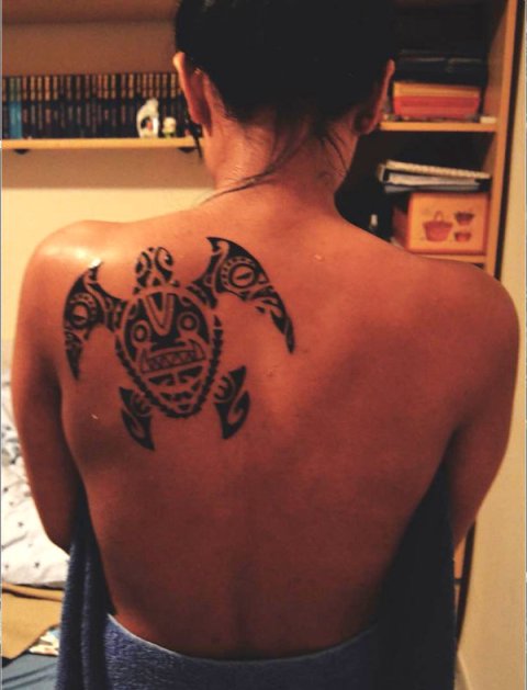 Thasaneepua - Turtle: real inked placement tattoo photo thumbnail