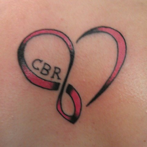 Tiffany - Infinity heart: real inked placement tattoo photo thumbnail