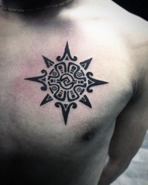 Guest - Aztec star: real inked placement tattoo photo thumbnail